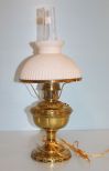 Aladdin Lamp with Frosted, White Shade