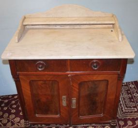 Early Mahogany Marble Top Washstand