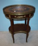 French Inlaid Armalou Side Table