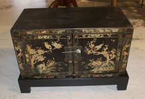 Oriental Black Lacquer Chest