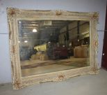 Large Contemporary Broken Beveled Glass Mirror