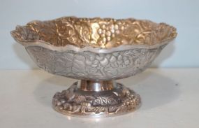 Large Pewter Fruit Bowl