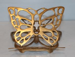 Brass Butterfly Book Stand