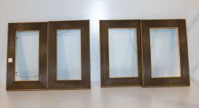 Four Green and Gold Frames