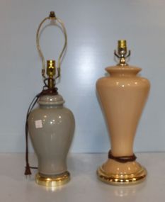 Two Ceramic Lamps