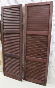 Two Wood Shutters