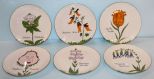 Set of Six Japanese Painted Plates