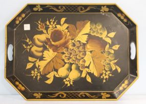 Large Painted Tin Tray