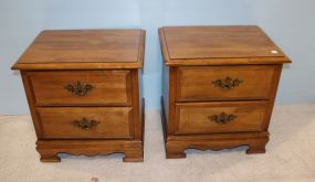 Pair of Guild Makers Two Drawer Stands