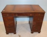 Leather Top Pedestal Desk