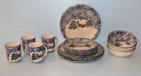Set of Folk Craft Pottery