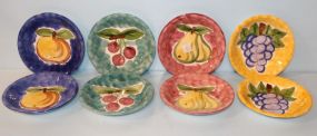Eight Hand Painted Bowls