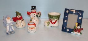 Five Christmas Figurines