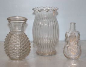 Three Clear Vases