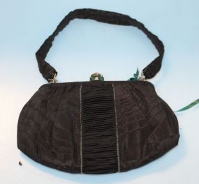 Black Satin Handbag