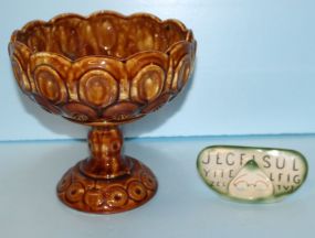 Ceramic Compote, Vintage Ceramic Rest for Eye Glasses