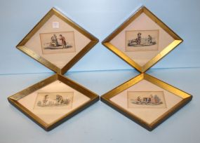 Set of Four Vintage Prints