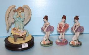 Four Resin Figurines