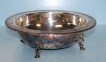 Footed Silverplate Bowl