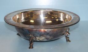 Footed Silverplate Bowl