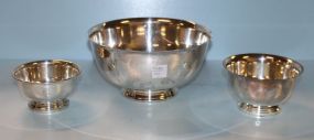 Three Silverplate Bowls
