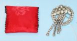 Elaborate Rhinestone Pin with Pouch