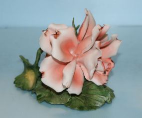 Large Porcelain Rose Flower