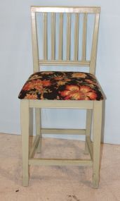 Painted Green Barstool