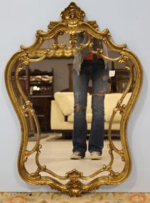 Plastic Painted Gold Decorative Mirror