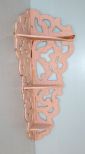 Painted Pink Victorian Corner Shelf