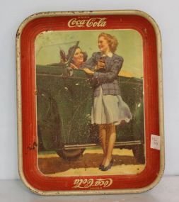 Worn Vintage Coke Tray