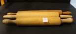 Three Antique Wooden Rolling Pins