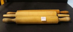 Three Antique Wooden Rolling Pins