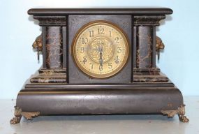 Victorian Wood Mantel Clock