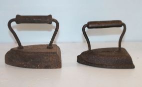 Two Antique Flat Irons
