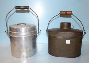 Lisk Metal Container and Vintage 5 Quart Priscilla Aluminum Container