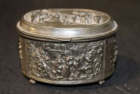 Silverplate Carved Jewelry Box