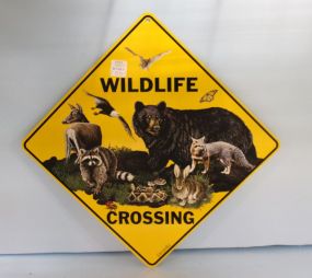 Silk Screen Wildlife Crossing Sign