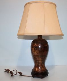 Brown Marble Table Lamp