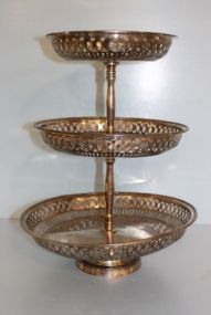 Silverplate Three Tier Stand