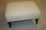 White Upholstered Ottoman