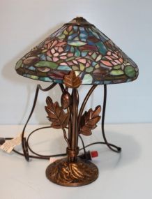 Colored Glass Table Lamp