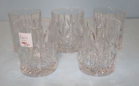 Five Glass Tumblers