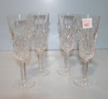 Set of Four Lead Crystal Glasses