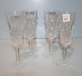 Set of Four Lead Crystal Glasses