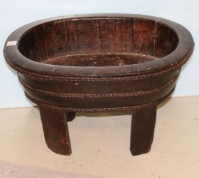 Oval Wood Planter on Legs