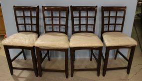 Four Mahogany Barstools