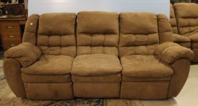 Tan Sofa with Recliner Ends