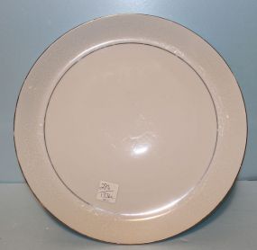 White China Round Platter