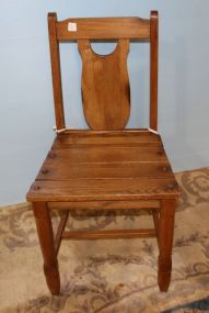 Oak Wood Seat Chair